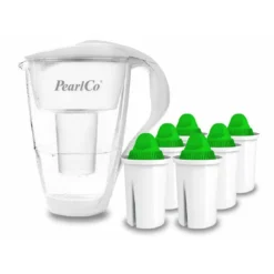 Glas-Wasserfilter Schwarz Inkl. 6 Alkaline Filterkartuschen -Kaffee Und Tee 2eb569c5 bead 4b81 bafe 0ca8db1a1ae6 3