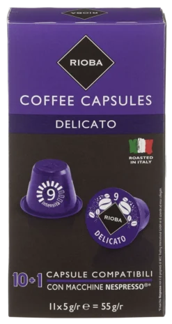 Rioba Kaffeekapseln Dacaffeinato 11 Kapseln (55 G) -Kaffee Und Tee 324cc407 0063 410e 9f46 b6caf5fc4a85 5