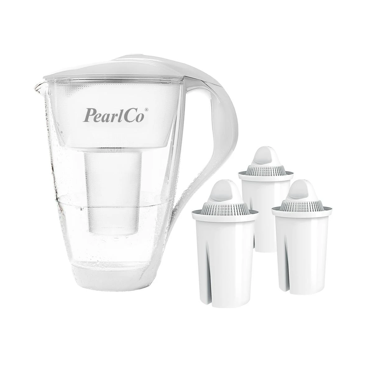 Glas-Wasserfilter Schwarz Inkl. 3 Universal Filterkartuschen 4 Glas-Wasserfilter Schwarz Inkl. 3 Universal Filterkartuschen – Bild 4