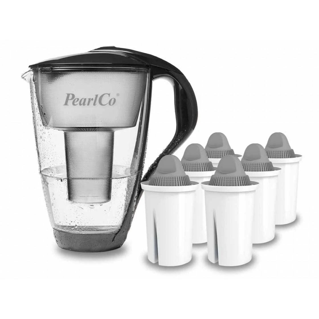 Glas-Wasserfilter Anthrazit Inkl. 1 Protect+ Filterkartusche 3 Glas-Wasserfilter Anthrazit Inkl. 1 Protect+ Filterkartusche – Bild 3