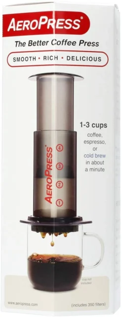 AeroPress Go Coffee Maker Kaffeebereiter, Inkl. 350 Filtern -Kaffee Und Tee 46a3a13c 0730 48ee b748 b84c3e27547f 1