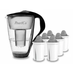 Glas-Wasserfilter Weiß Inkl. 6 Protect+ Filterkartuschen -Kaffee Und Tee 57404dfc 8ba0 4682 b74e 29f858742040