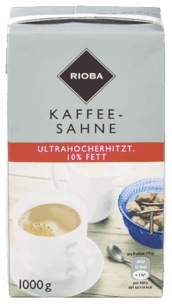 Rioba Kaffeesahne 10 % Fett (1 L)