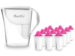 Wasserfilter Fashion Weiß Inkl. 12 AquaMag Filterkartuschen