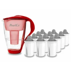 Glas-Wasserfilter Rot Inkl. 1 Protect+ Filterkartusche -Kaffee Und Tee 953c894c 38d5 4391 892f 2081c4fc5d9f