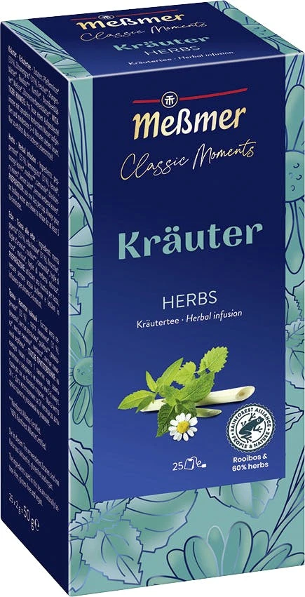 Meßmer Kräutertee 6 Kräuter Mischung 25 Teebeutel (45g) 3 Meßmer Kräutertee 6 Kräuter Mischung 25 Teebeutel (45g) – Bild 3