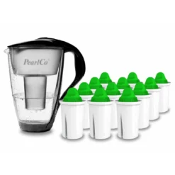 Glas-Wasserfilter Anthrazit Inkl. 6 Alkaline Filterkartuschen -Kaffee Und Tee a102a545 409b 403b a52b 032b64d32fd6 2