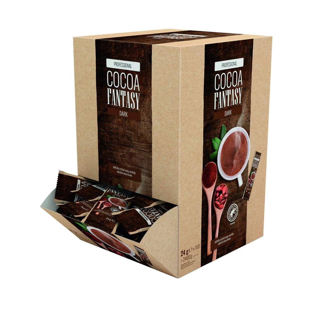 Jacobs Cocoa Fantasy Dark Extra 30 % Kakao-Sticks 100 Portionen X 24 G (2,4 Kg) 1 Jacobs Cocoa Fantasy Dark Extra 30 % Kakao-Sticks 100 Portionen X 24 G (2,4 Kg)