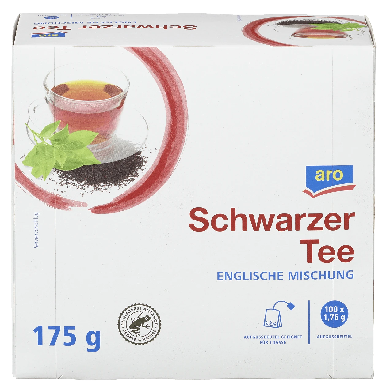 Aro Tee Schwarzer Tee 100 Beutel X 1,75 G (175 G) 1 Aro Tee Schwarzer Tee 100 Beutel X 1,75 G (175 G)