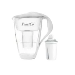 Glas-Wasserfilter Weiß Inkl. 1 Universal Filterkartusche