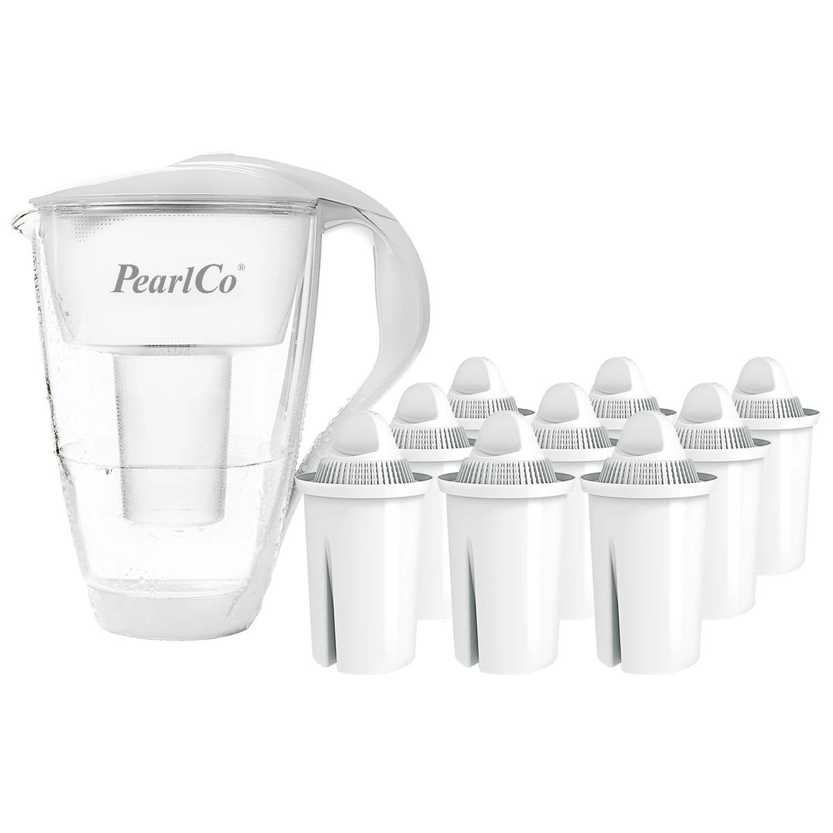 Glas-Wasserfilter Anthrazit Inkl. 12 Universal Filterkartuschen 5 Glas-Wasserfilter Anthrazit Inkl. 12 Universal Filterkartuschen – Bild 5