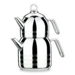 Korkmaz 4-teiliges Teekannenset Rostfreier Edelstahl A098 Kapazität 2,9 L