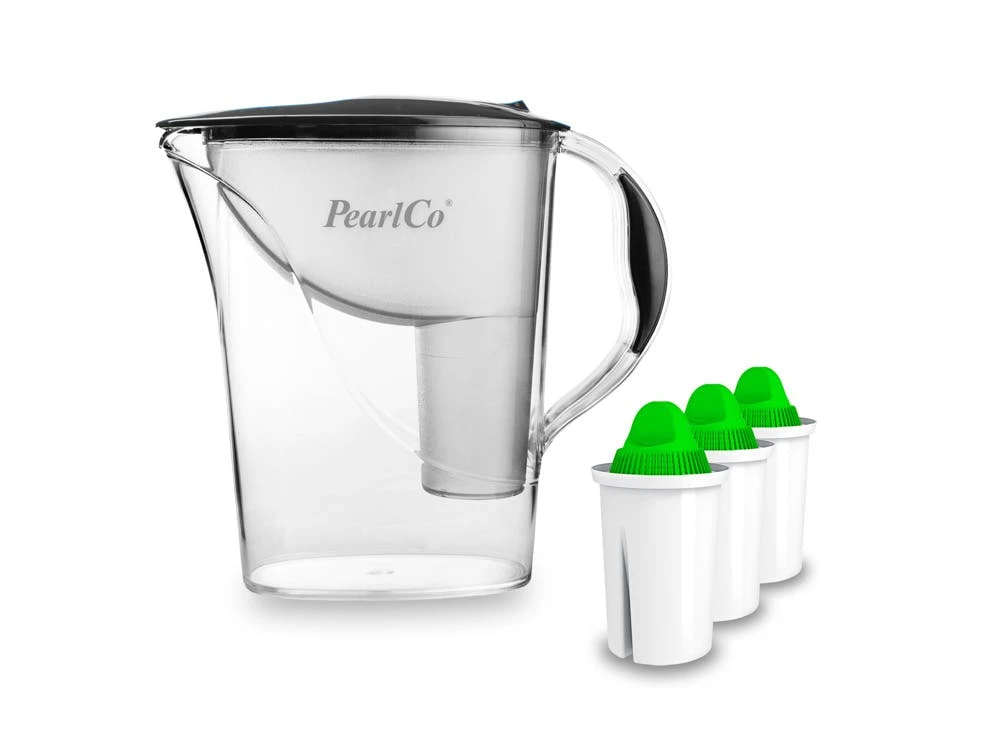 Glas-Wasserfilter Anthrazit Inkl. 1 Alkaline Filterkartusche 7 Glas-Wasserfilter Anthrazit Inkl. 1 Alkaline Filterkartusche – Bild 7