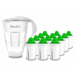 Glas-Wasserfilter Anthrazit Inkl. 12 Alkaline Filterkartuschen -Kaffee Und Tee f82c2c73 b219 46a9 9480 7c5c68c666a1