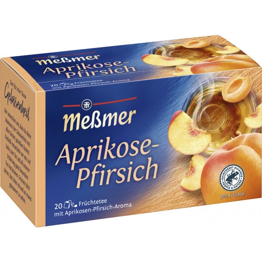 Tee Aprikose-Pfirsich 20ST 50G 1 Tee Aprikose-Pfirsich 20ST 50G